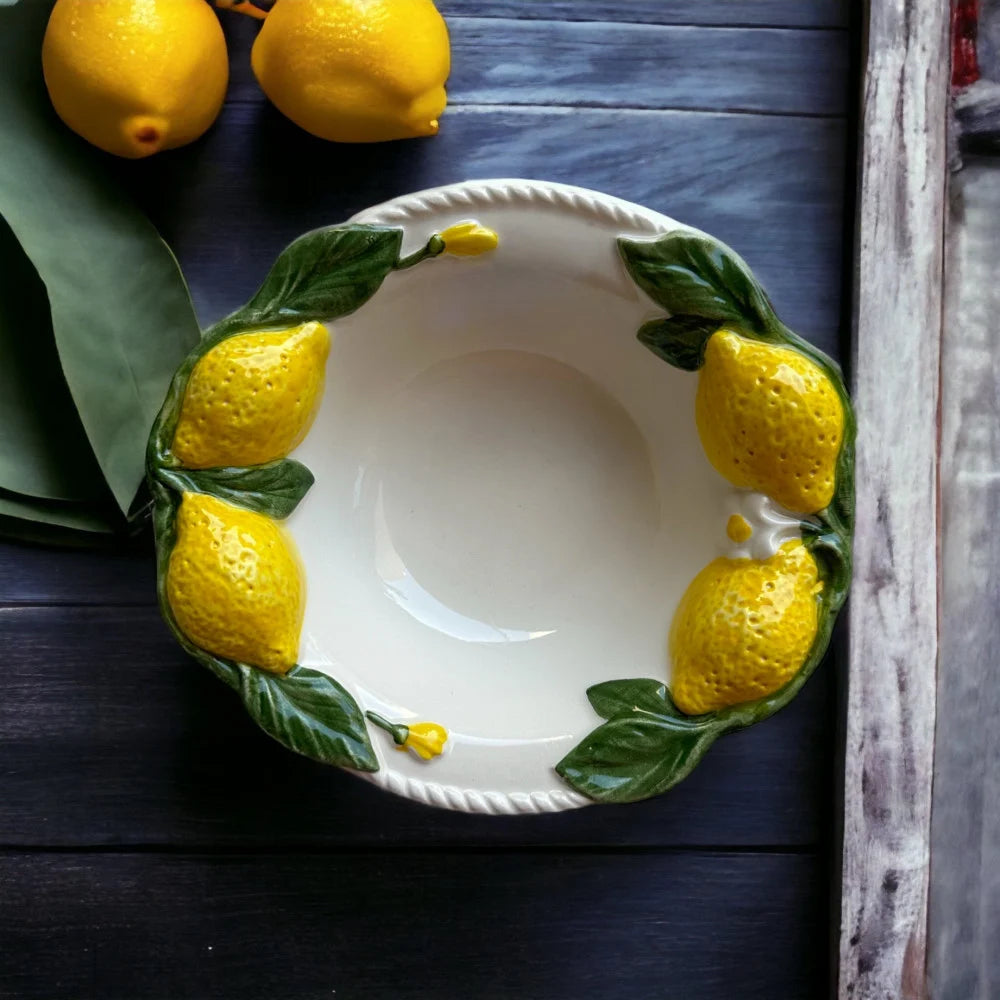 Italian Handmade Small Ceramic Lemon Bowl